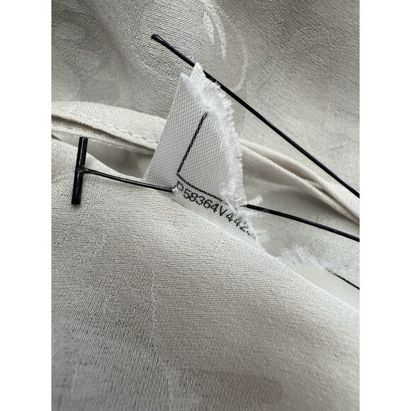 Chanel 18P Grey Tweed Midi Dress FR36 US4 Short Sleeve CC Logo Button Silk - Picture 16 of 16